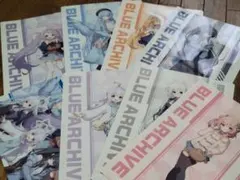 ブルーアーカイブ×ローソン オリジナルクリアファイル8種コンプ【新品】