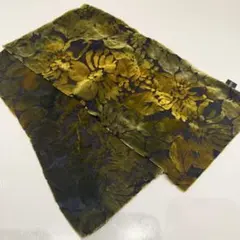 バルマン BALMAIN paris ストール ベロア お花 カーキ ブラウンのサムネイル