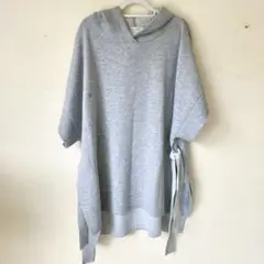 【Mylanka】フーディー サイドスリットニット プルオーバー【ミランカ】