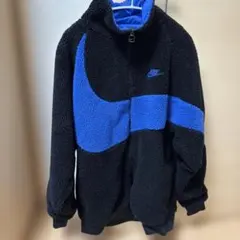 NIKE リバーシブル ボアジャケット ブラック ブルーのサムネイル
