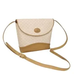 本物 ■グッチ■GG ベージュ PVC キャンバス 斜めがけショルダーバッグ