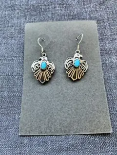 Navajo Thunderbird　Turquoise　ピアス　シルバー925