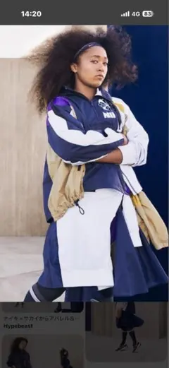 Nike × sacaiダブルジップ　フードジャケット・Ｍ　size