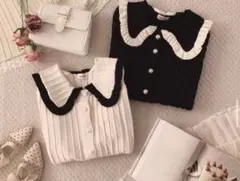 meltie frill collar tops ニット ブラウス