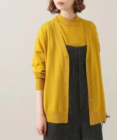 ☆ ＩＥＮＡ ／ イエナ　ALBA クルーネックアンサンブル　イエロー　☆