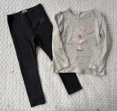 美品　KP ニットプランナー 長袖Tシャツ レギンス 2点セット