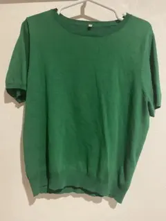 グリーン 半袖 Tシャツ クルーネック