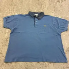 z*g様 CHEMISE LACOSTE ポロシャツ 6サイズ ライトブルー 無