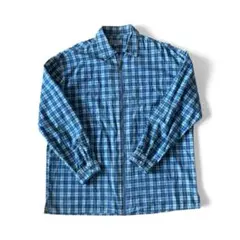 90s ジップアップ　シャツ　CECIL Lサイズ　コットン100%