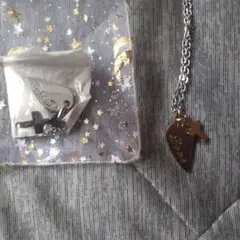 シルバー ハート型ペンダント ネックレス