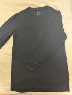 極暖ヒートテックカシミヤブレンドクルーネックT/9分袖　ブラック