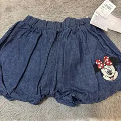 未使用　Disney 100 ミニー デニムパンツ 80cm ホットパンツ
