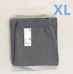 新品タグ付きUNIQLOスムースコットンブレンドスカートXLグレー ユニクロ