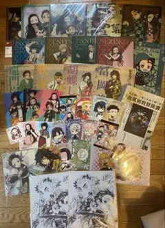 鬼滅の刃　まとめ売り クリアファイル 色紙 ポストカード