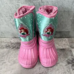 【新品タグ付き】ディズニープリンセス アリエル スノーブーツ　防寒ブーツ　雪　雨