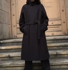 SMOOTH HERRINGBONE MAXI OVER COAT