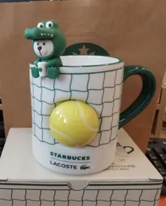 スターバックス ラコステ コラボ ぬいぐるみキーホルダー 海外限定 2個