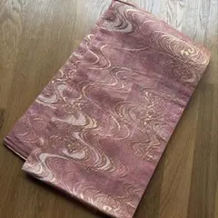 正絹 袋帯 西陣の名門織元　いづくら謹製　六通柄袋帯　流水文　金糸　逸品のサムネイル