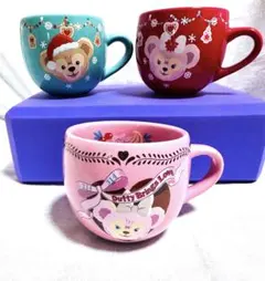 TDS ダッフィ、シェリーメイ　マグカップ3個セット中古品