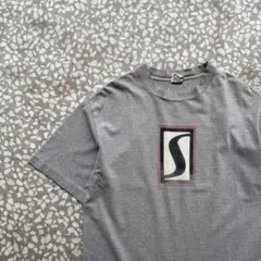 【白タグ、両面プリント】オールドステューシーSロゴ擦りTシャツ古着ショーンL