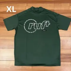 RUFFLOG ラフロッグ　モックネックシャツ　サイズXL. グリーン 新品】RUFFLOG ラフロッグ 2024年 モックネック 半袖Tシャツ ブラック