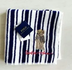 新品タグ付き　ラルフローレン　ポロベア刺繍　ハンカチ