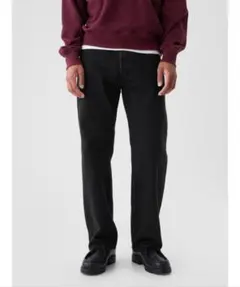 オーガニックコットン'90s ルーズフィットブラックデニム　Gap 31×32