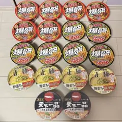 カップ麺まとめ売り② 爆盛りバーレル＆マルちゃん正麺＆天下一品