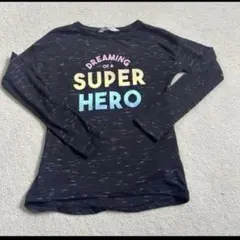 H&M 140 黒　薄手ロングTシャツのサムネイル