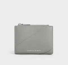 【箱あり】CHARLES & KEITH 二つ折り財布 グレーのサムネイル