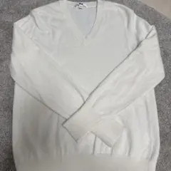 UNIQLO Vネック カシミアニット Lサイズ クリーム カシミヤ アイボリー
