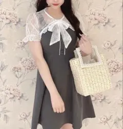 【美品】evelyn ボレロ キャミ ワンピース レース