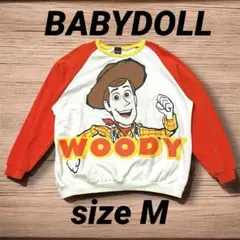 BABYDOLLトレーナーMディズニーキャラクタースウェットペアリンクお揃い春服