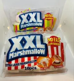 ​【新品未開封】XXLマシュマロ ＆ カラフルXXLマシュマロ 計2袋のサムネイル