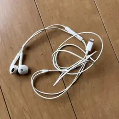 Lightning接続 ホワイト イヤホン