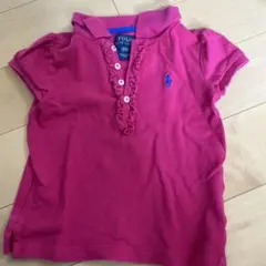 POLO RALPH LAUREN フリルポロシャツ 4/4T ピンク