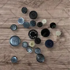 メンズ　アパレル　プラスチック製ボタンセット
