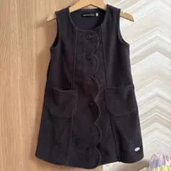 黒　ジャンバースカート　べべ
