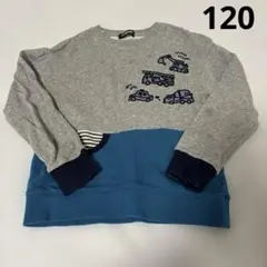 klädkäp トレーナー 120サイズ グレー/青