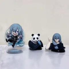 呪術廻戦 真人 パンダ チョコエッグ おこして！ アクスタ