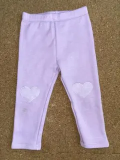 NEXT ネクスト ハート レギンスパンツ 90裏起毛 パープル 紫1歳 2歳