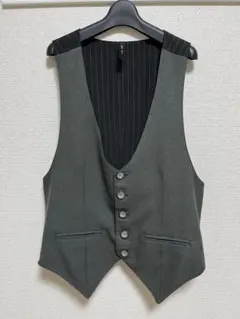 glamb / グラム　チャコールグレー ベスト Mサイズ ストライプのサムネイル
