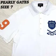 PEARLY GATES ポロシャツ ホワイト サイズ4 - メルカリ