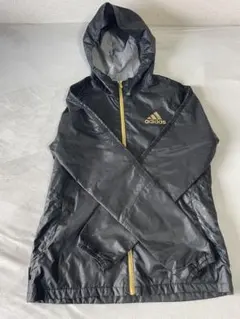 美品 アディダス クライマプルーフ ナイロンジャケット 黒 金　L