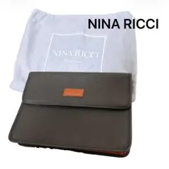 NINA RICCI クラッチバッグ レザー 人気 セカンドバッグ シンプル