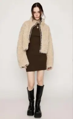 sly LIGHT CROP BOA BZ ライト クロップ ボア ブルゾンのサムネイル