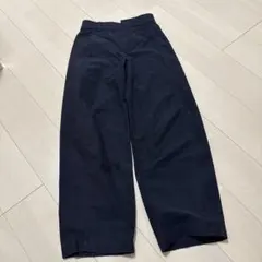 ジャージー バレルレッグ パンツ ネイビー