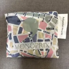 MONOPRIX エコバッグ パリ マップ柄