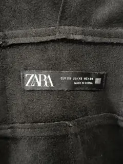 ZARA ブラックレザージャケット ワンピースXS