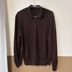 無印良品 ウール100%ブラウンカーディガン XL